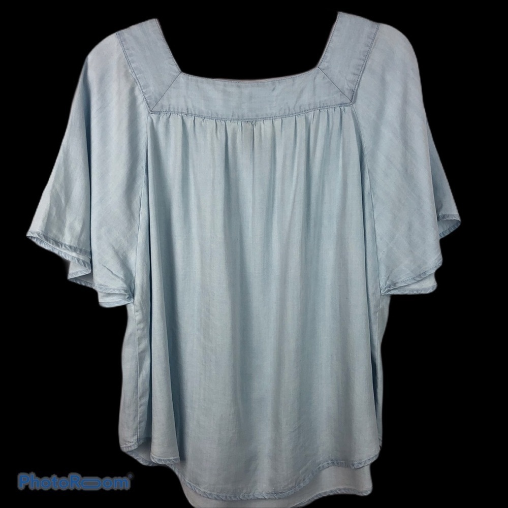 Universal Thread Squared Neck Boho Blouse. Euc. - image 4